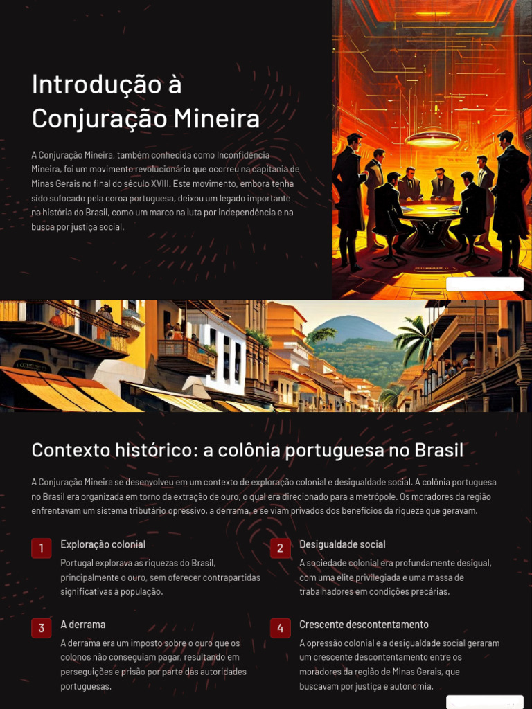 Conjuração Mineira: Luta por Justiça e Liberdade | PDF | Ciência Política