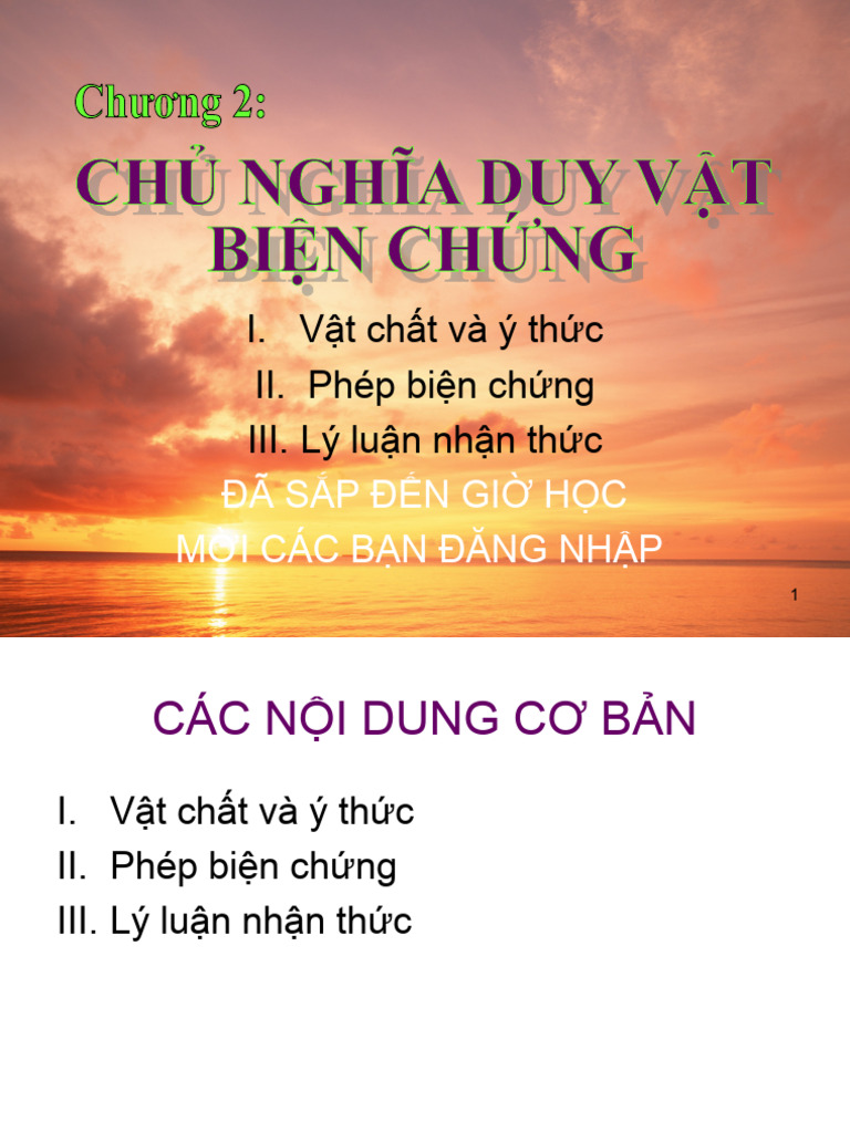 Chuong 2 - Triet Mac - Má C I 2 | PDF