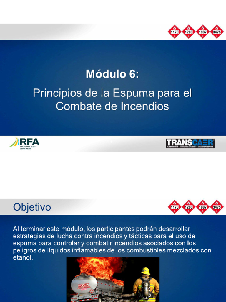 Spanish Version Module 6 Fire Fighting Foam Principles Final Mar