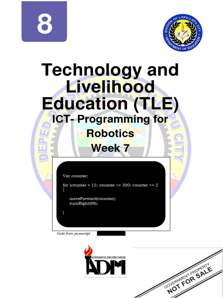 Tle8-Ict-Programming For Robotics Q1 M7 W7 | PDF