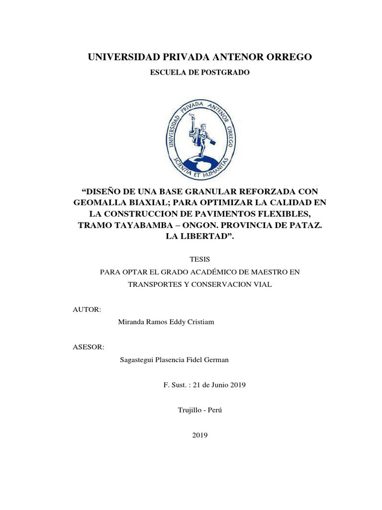 Universidad Privada Antenor Orrego | PDF | Polímeros