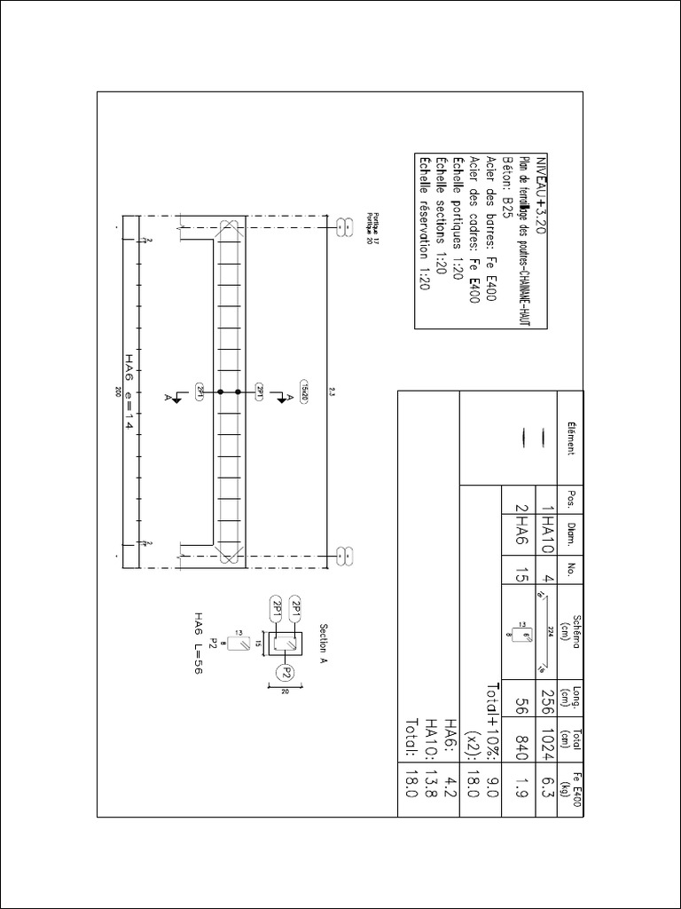 Ferraillage Chainage H Pdf