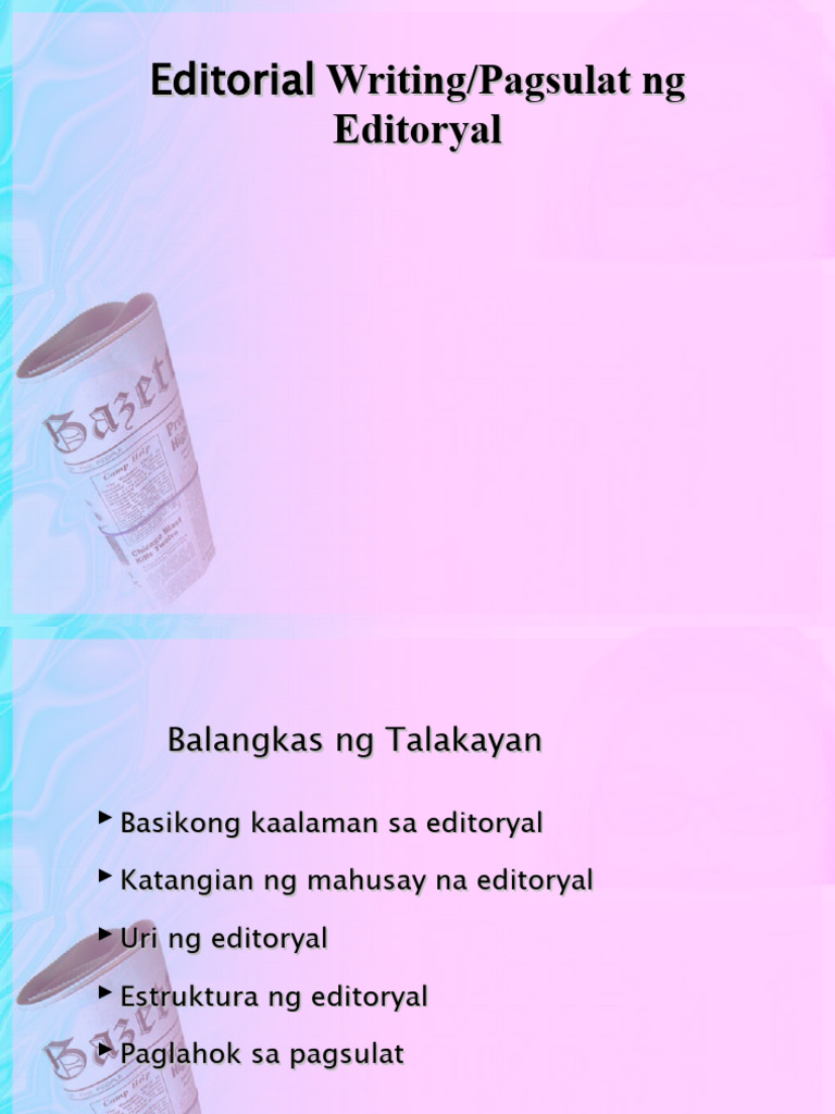 Pagsusuri at Estruktura ng Editoryal | PDF | Vaccines