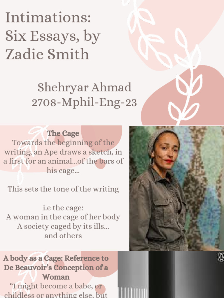 Zadie Smith's Intimations: Essays on Society | PDF