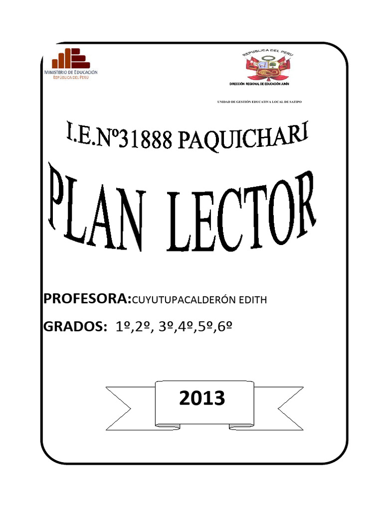 Plan Lector para Educación Básica en Satipo | PDF | Maestros | Enseñando