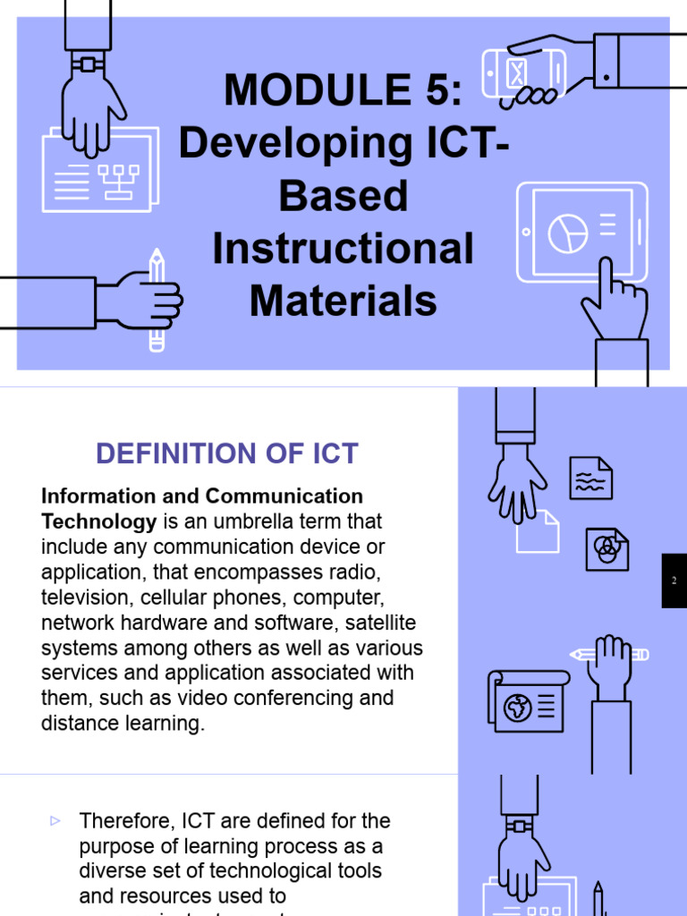 ICT-Based Instructional Materials Guide | PDF | Educational Assessment ...