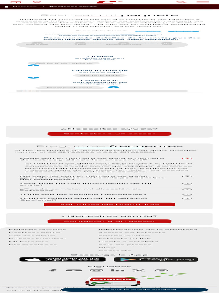 RASTREO DE ENVIO ESTAFETA visual data 4