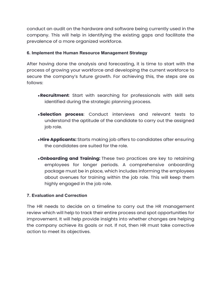 Strategic Human Resources Management Pdf Human Resources Goal