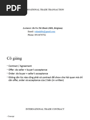 International Commercial Contract (1)