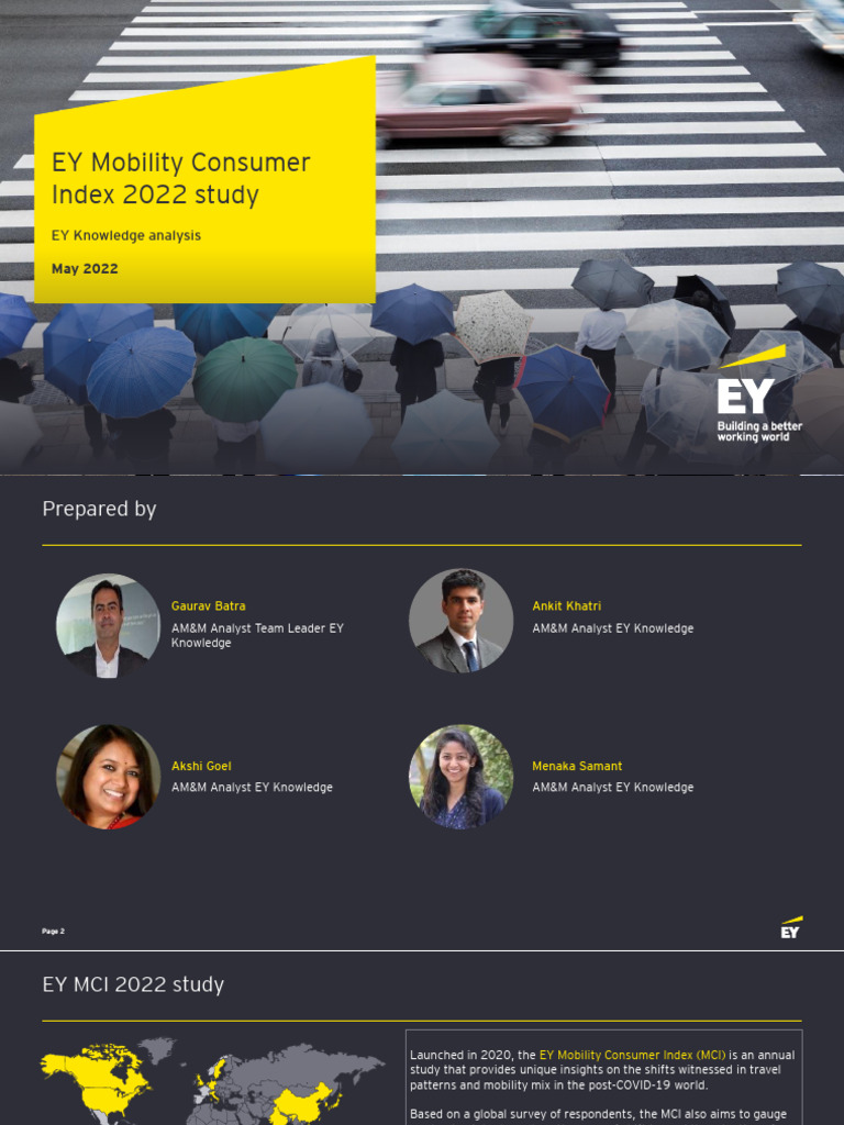 EY Mobility Consumer Index 2022 Insights | PDF | Electric Vehicle | Car ...