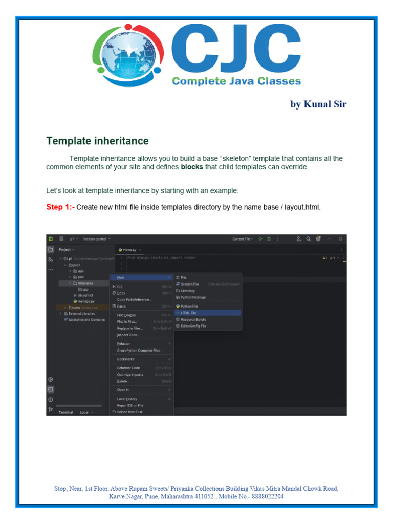 Understanding Template Inheritance in HTML | PDF | Hypertext | World ...