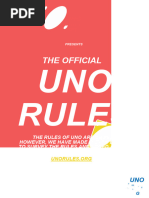 Official UNO Game Rules Guide | PDF | Games Of Mental Skill | Playing Cards