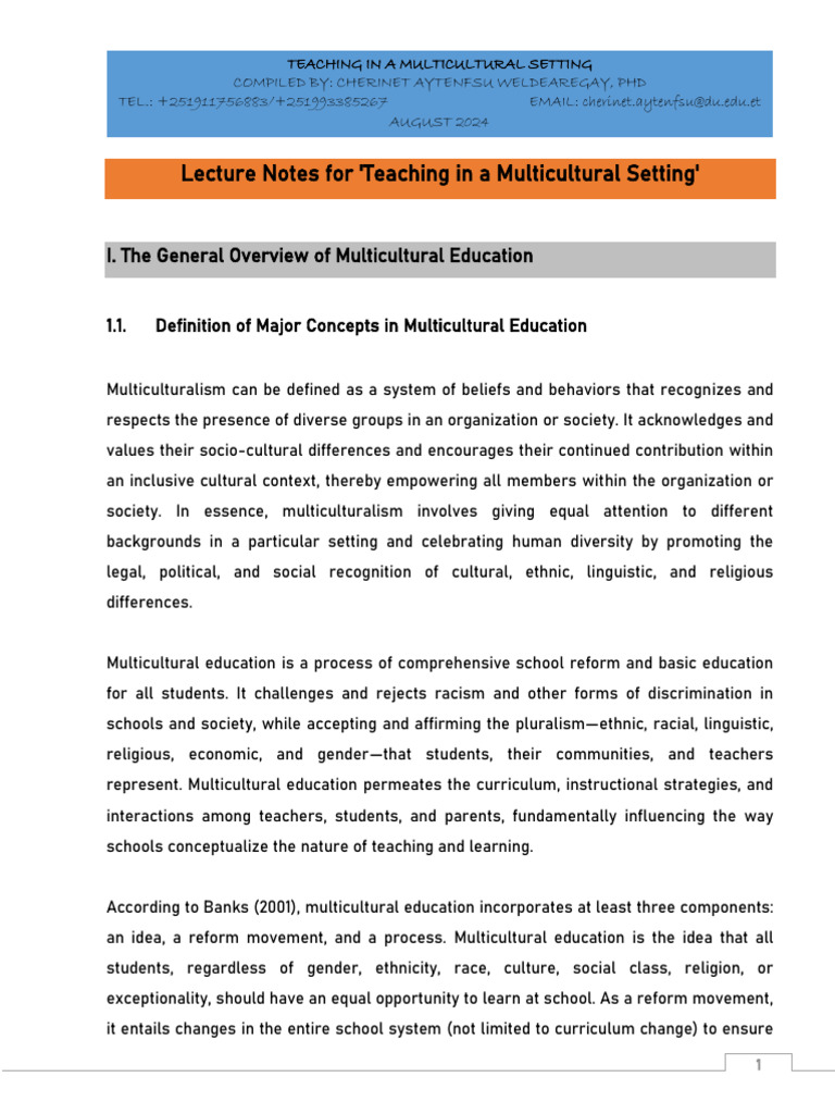 WHAT IS MULTICULTURAL EDUCATION PDF visual data 5