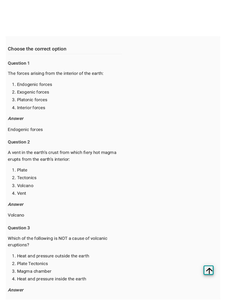 Geography Chapter 7 Volcanoes - Class 9 | PDF | Volcano | Types Of ...