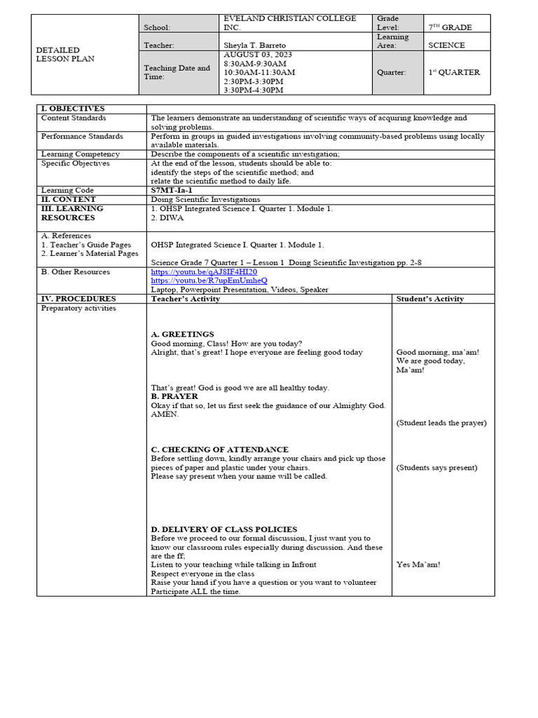 Understanding the Scientific Method | PDF | Hypothesis | Scientific Method