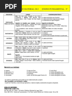 Lista de Material 2012-9º ano