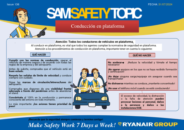 Issue 136 Sam's Safety TOPIC - Ramp Driving SP | PDF | Aeropuerto ...