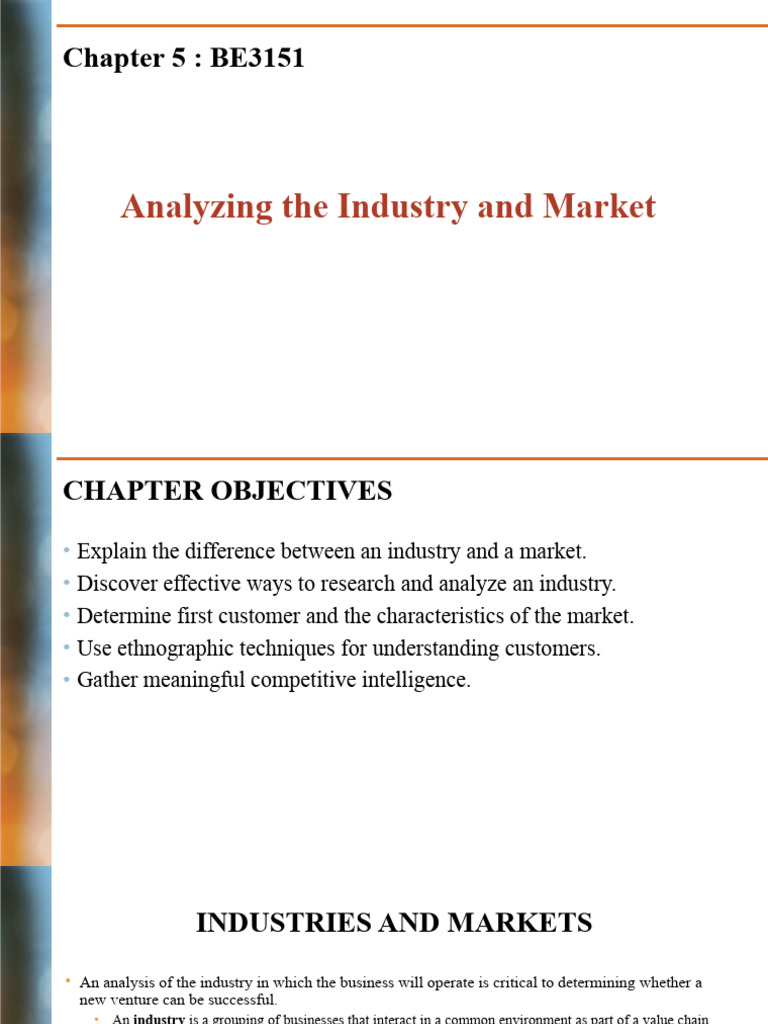 Chapter 5 Analysing Industry | PDF | Survey Methodology | Market ...