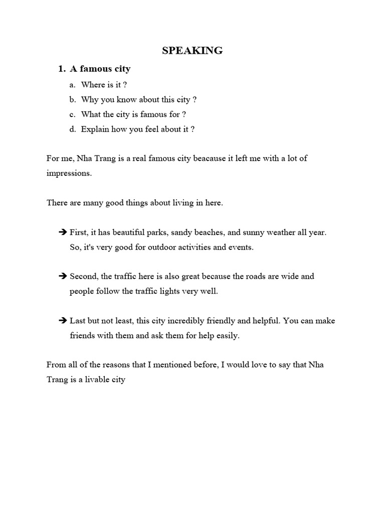 SPEAKING | PDF
