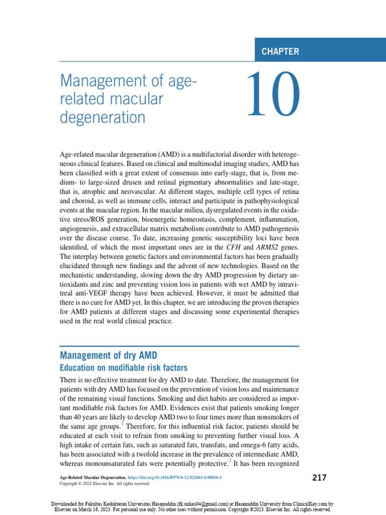 Management of Age-Related Macular Degeneration | PDF | Vascular ...