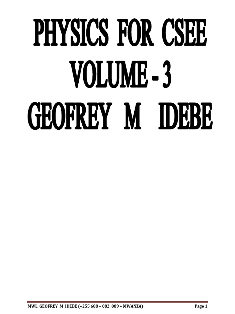 Physics for csee 3 pdf friction force