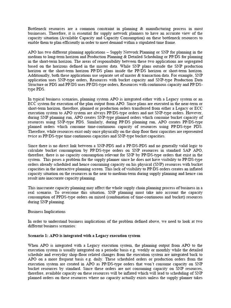 Bottleneck resources capacpity view pdf error detection and