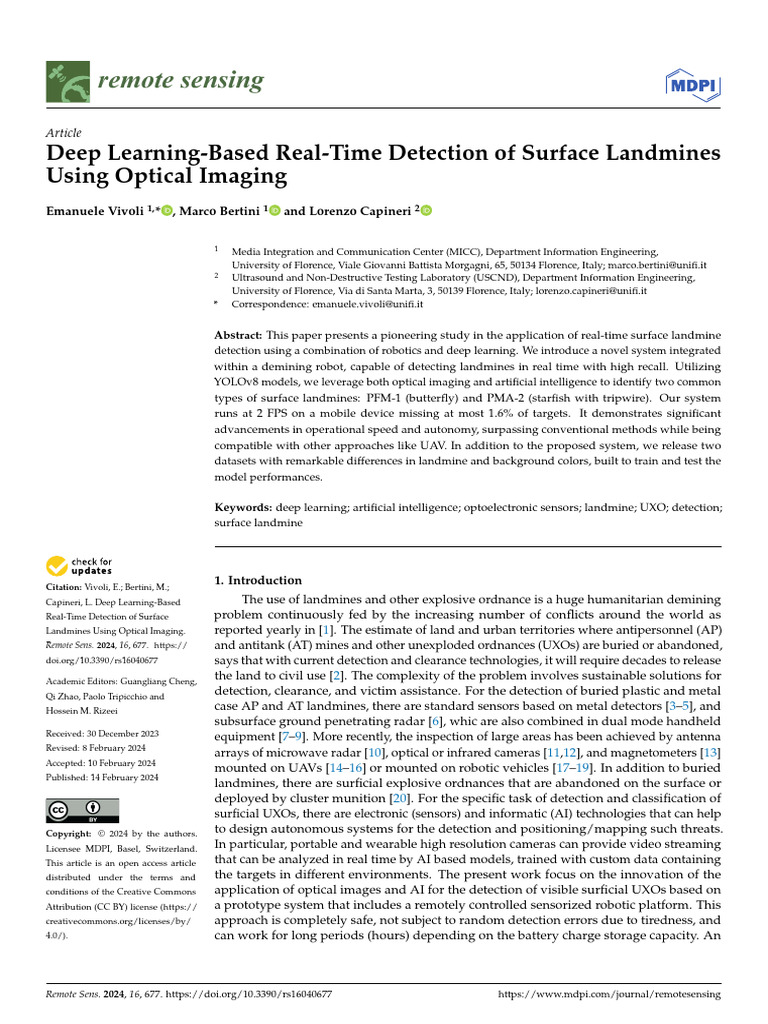 Real-Time Landmine Detection with AI | PDF | Artificial Neural Network ...