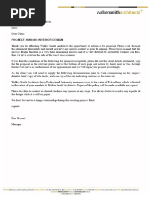 Interior Project Design Contract