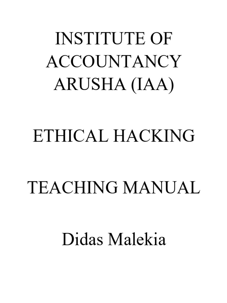 Ethical Hacking Manual | PDF | Security | Computer Security