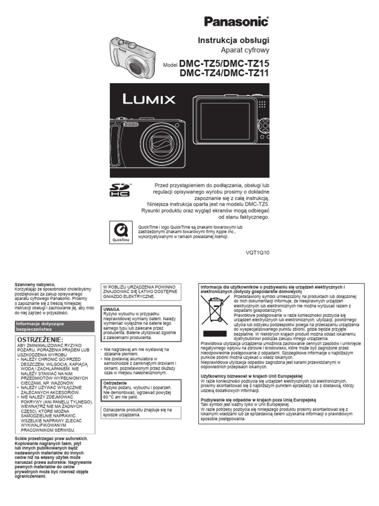 Panasonic TZ4 - User Guide PL | PDF