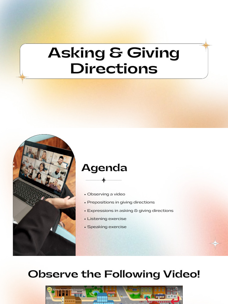 Meeting 6 - Asking Information, Giving Directions and Checking ...