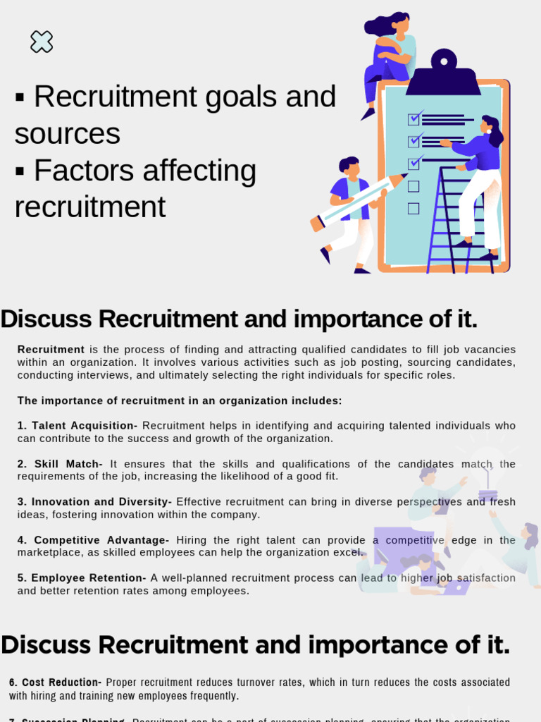 Recruitment Goals and Sources | PDF | Recruitment | Employment