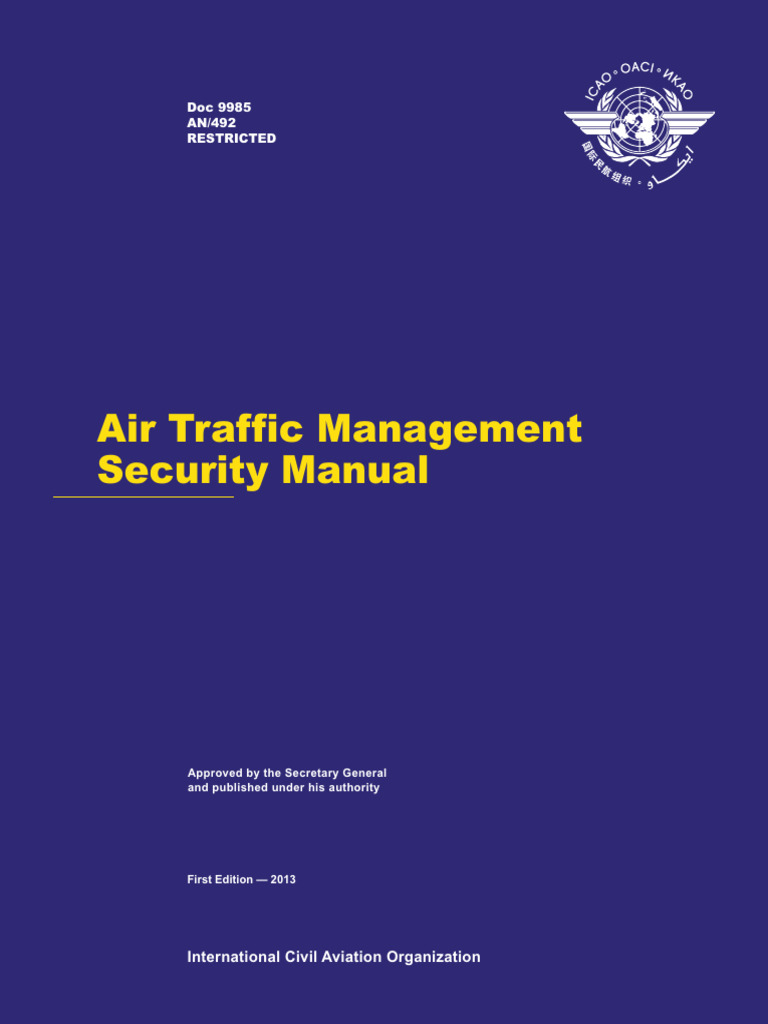 Air traffic management security manual doc an 9985 492 restricted