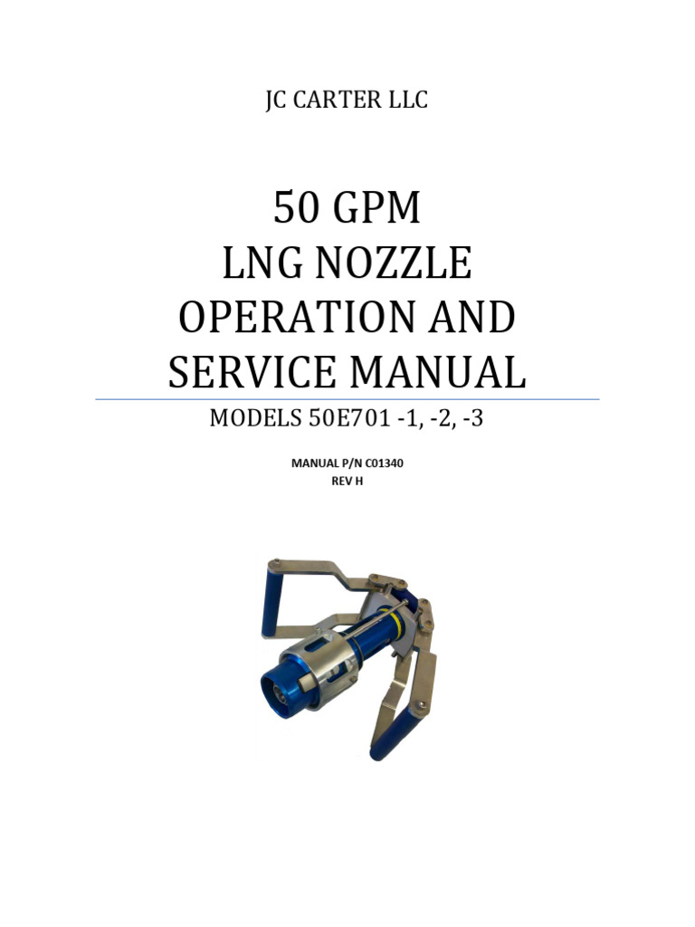 50-gpm-lng-nozzle-operation-and-service-manual | PDF | Screw | Pipe ...