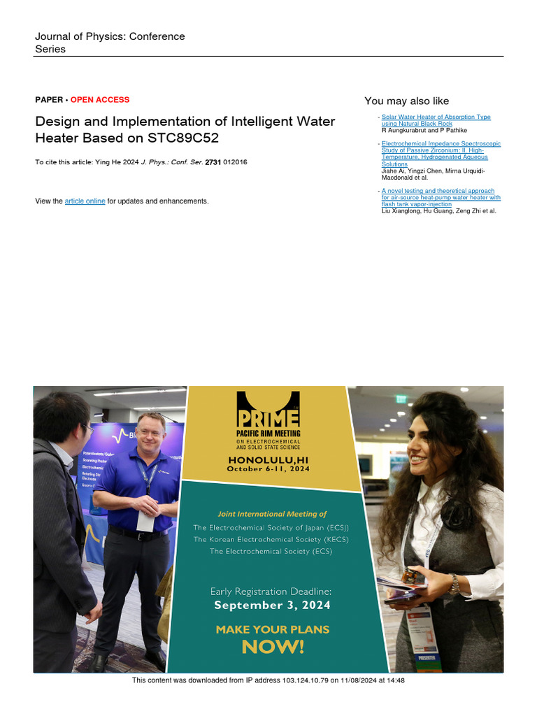 He 2024 J Phys Conf Ser 2731 012016 Pdf Microcontroller Relay