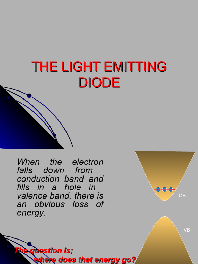 Lecture 6 - Light emiting diodes | PDF | Light Emitting Diode | Band Gap