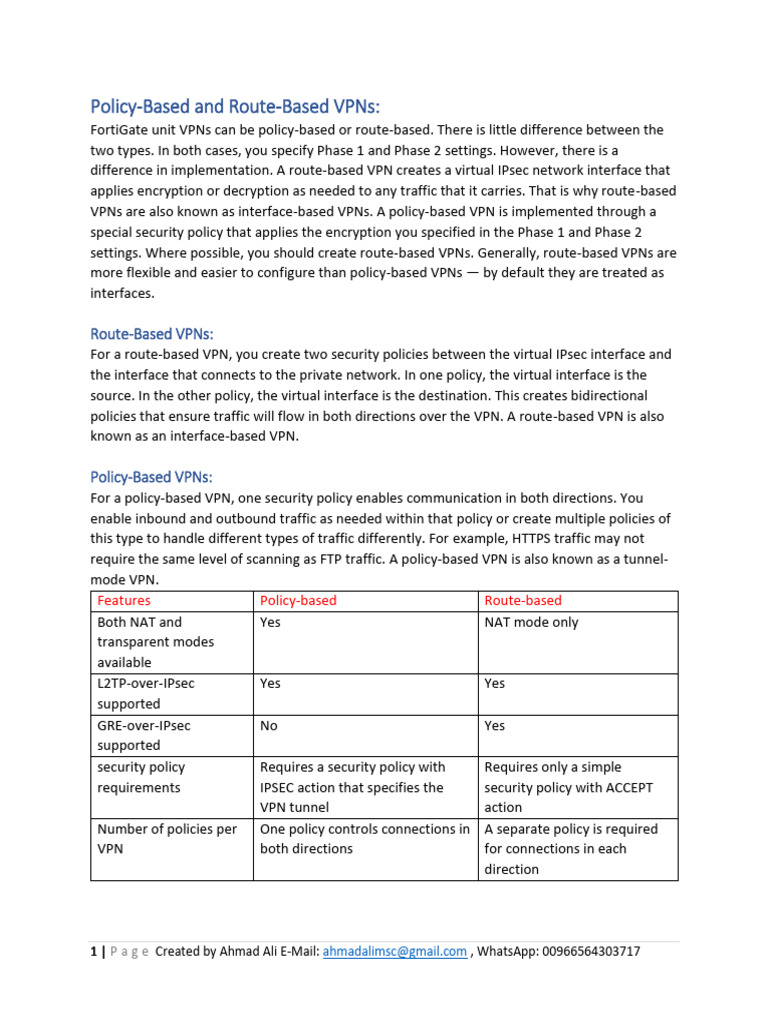 95-Route and Policy VPN | PDF | Virtual Private Network | Internet ...