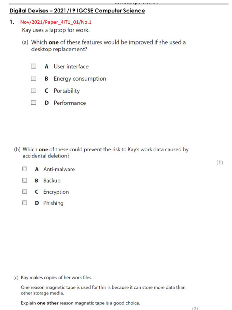 2021 19 Edexcel ICT Question | PDF