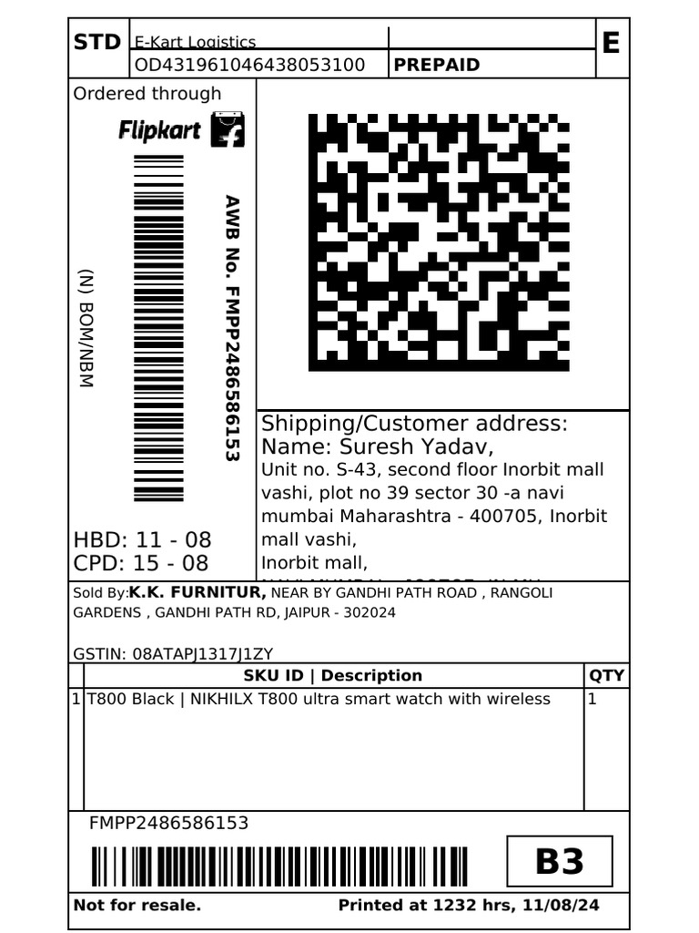 E-Kart Logistics Shipment Details | PDF | Taxation | Government