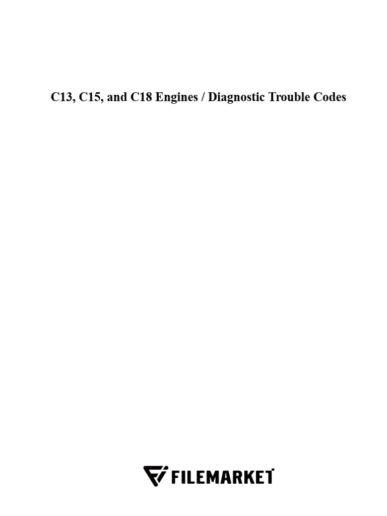 Fault Codes C13 C15 C18 | PDF | Throttle | Valve