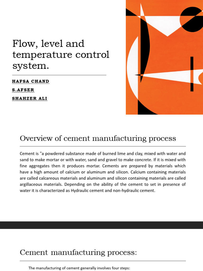 Cement Plant Process Pdf Cement Flow Measurement