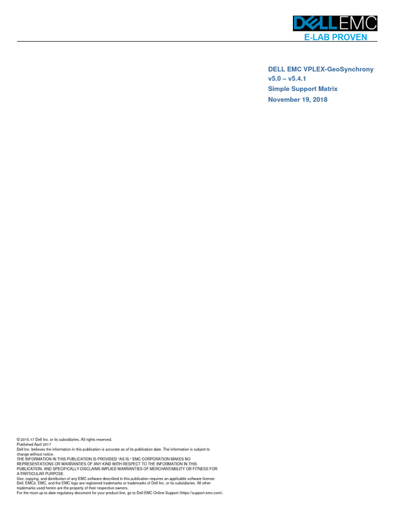 VPLEX 5.0-5.4.x ESSM | PDF | Computer Architecture | Software