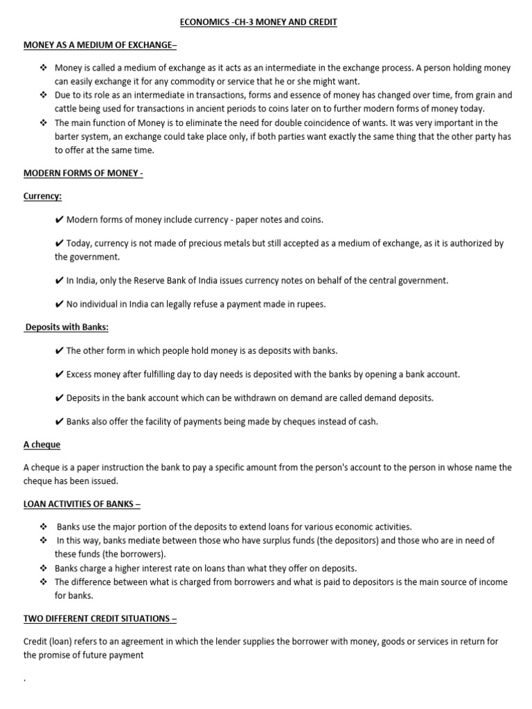 x-eco-3-money-and-credit-pdf-loans-finance-money-management