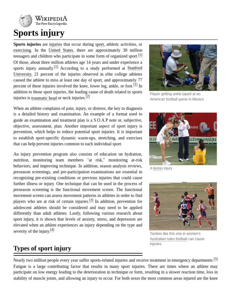 Understanding Sports Injuries and Prevention | PDF | Knee ...