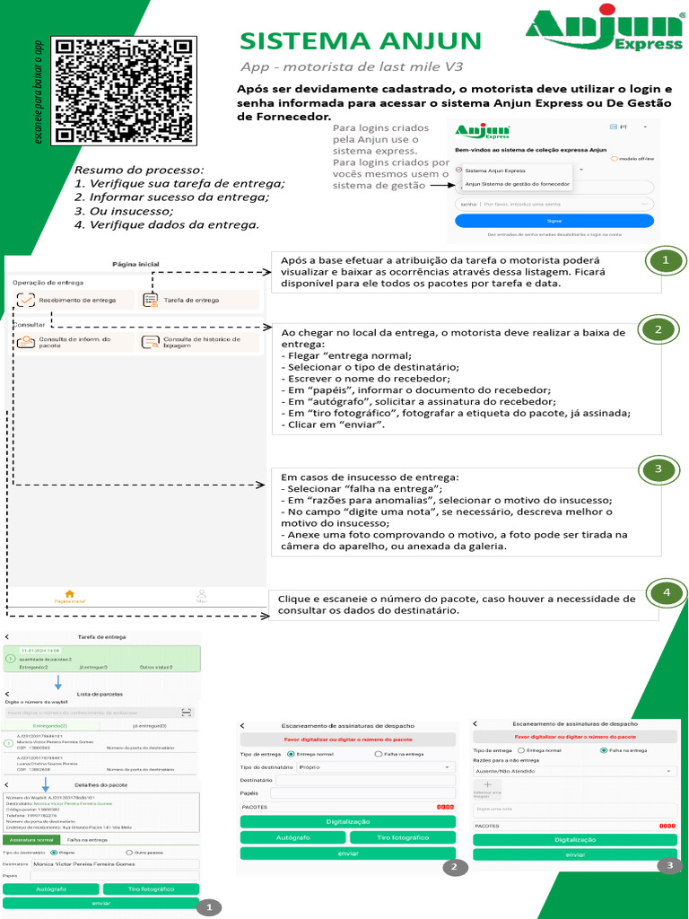 Guia de Entrega Anjun Express | PDF | Informática | Tecnologia da ...
