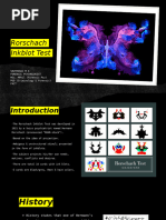 Rorschach Test: Interpretation Insights | PDF | Behavioural Sciences ...