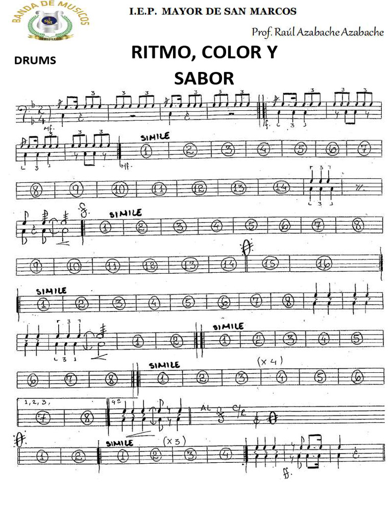Instrumentos Musicales: Ritmo y Sabor | PDF