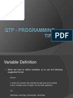 QTP - Programming Tips