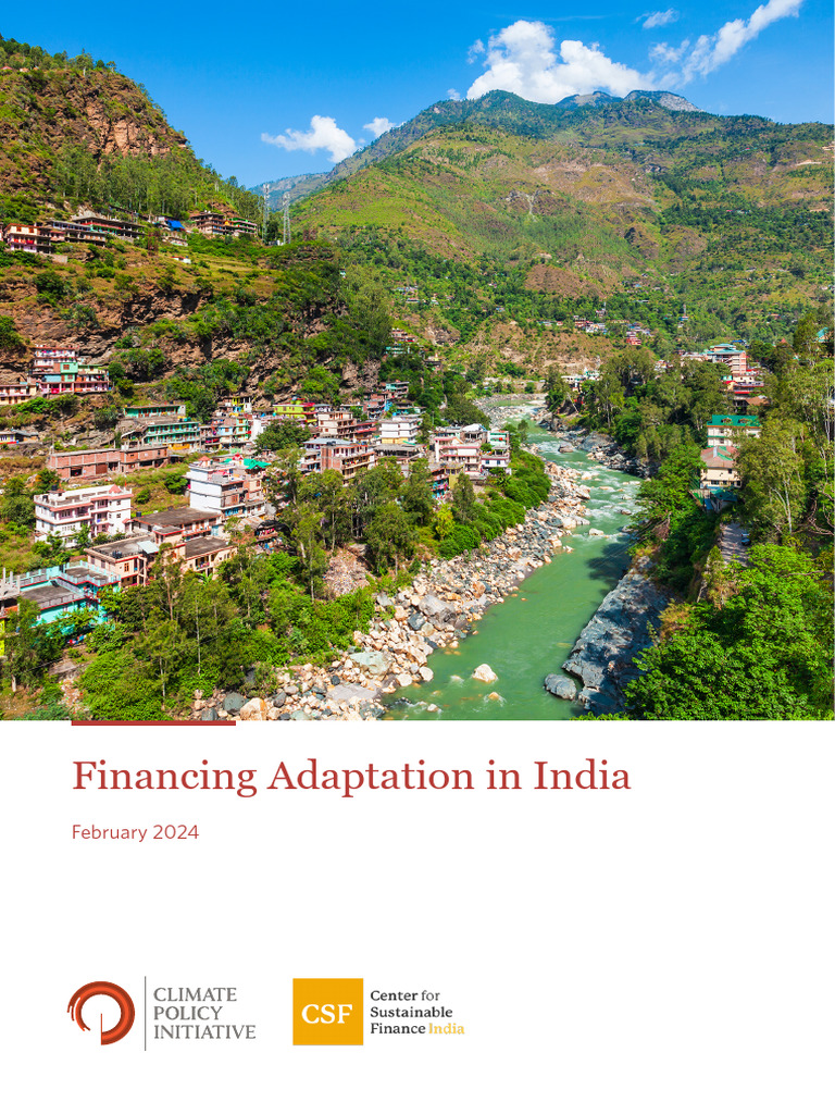 Financing Adaptation India Reportannexes | PDF | Climate Resilience ...