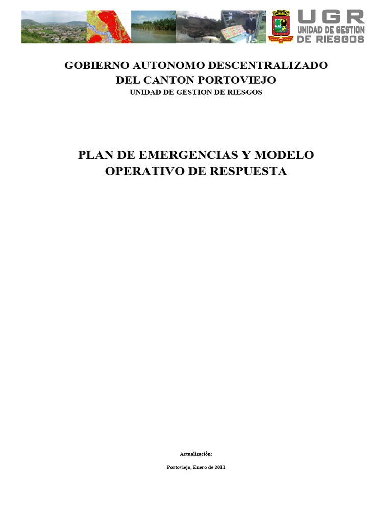 PLAN DE EMERGENCIAS Y MODELO OPERATIVO DE RESPUESTA - Actualizacion ...